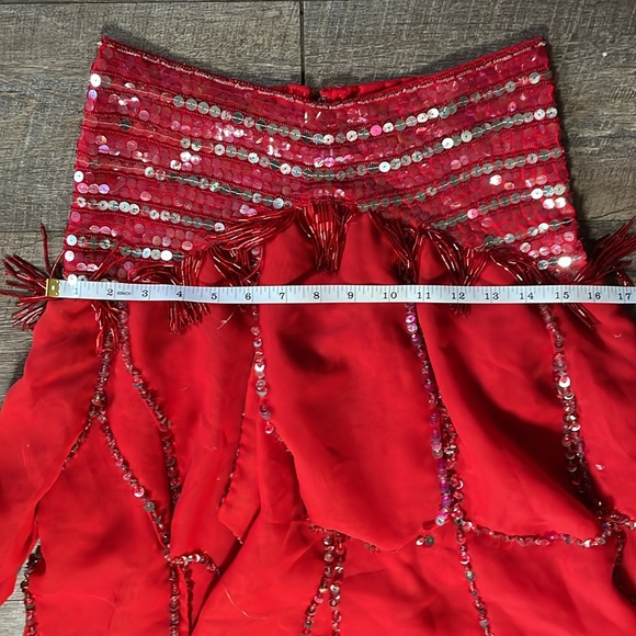 Vintage Sequin beaded fringe Skirt - Picture 12 of 12